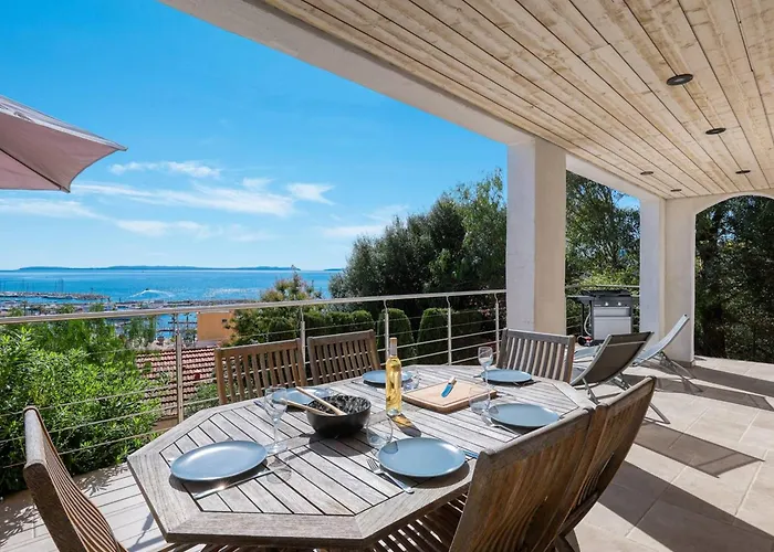 Вилла Superbe Vue Mer, Climatisee, Proche Plage, Parking, Animaux Acceptes - Fr-1-816-23 *