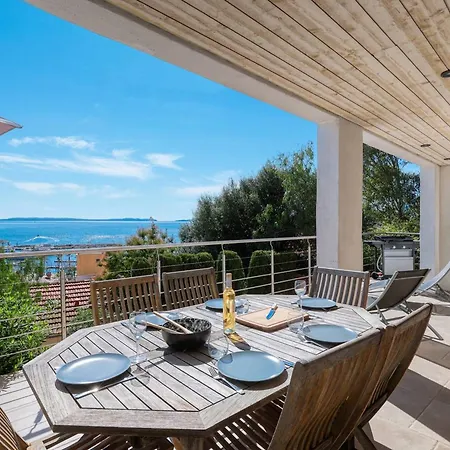 Βίλα Superbe Vue Mer, Climatisee, Proche Plage, Parking, Animaux Acceptes - Fr-1-816-23 *