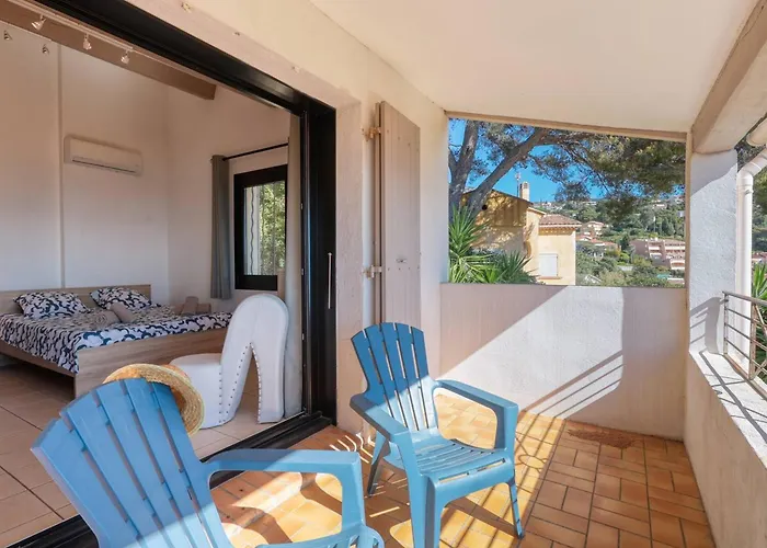 Superbe Vue Mer, Climatisee, Proche Plage, Parking, Animaux Acceptes - Fr-1-816-23 Βίλα Le Lavandou